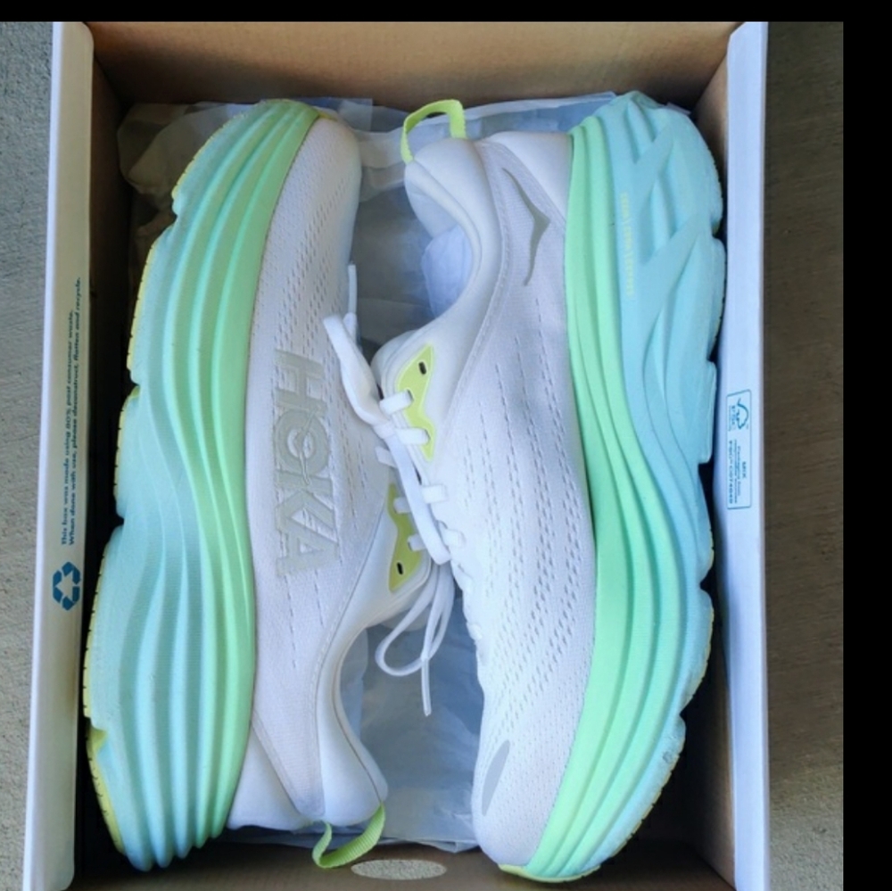 WOMEN'S BONDI 8 HOKA RUNNING SHOES!🤗💙🎉❤️